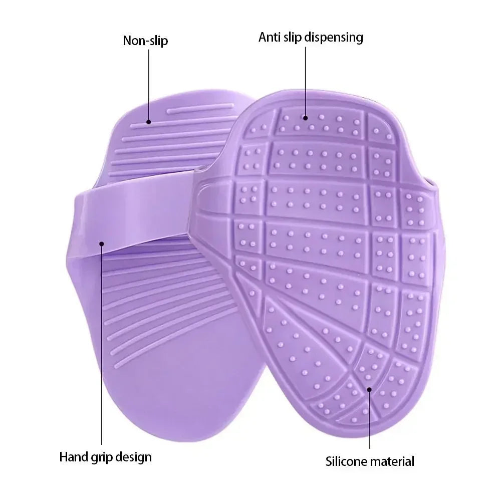 1Pair Silicone Weight Lifting Grip Pads Gloves Non-Slip Palm Protection Hand Grips for Unisex Dumbbell Pull-up Strength Training